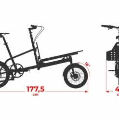 YOONIT ELECTRIC MINI CARGO CHAINE REED -Vélos Soldes Boutique e yoonit mini cargo chaine reed 2