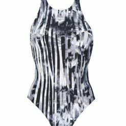 Maillot De Bain Femme Arena One Riviera Noir Gris Blanc